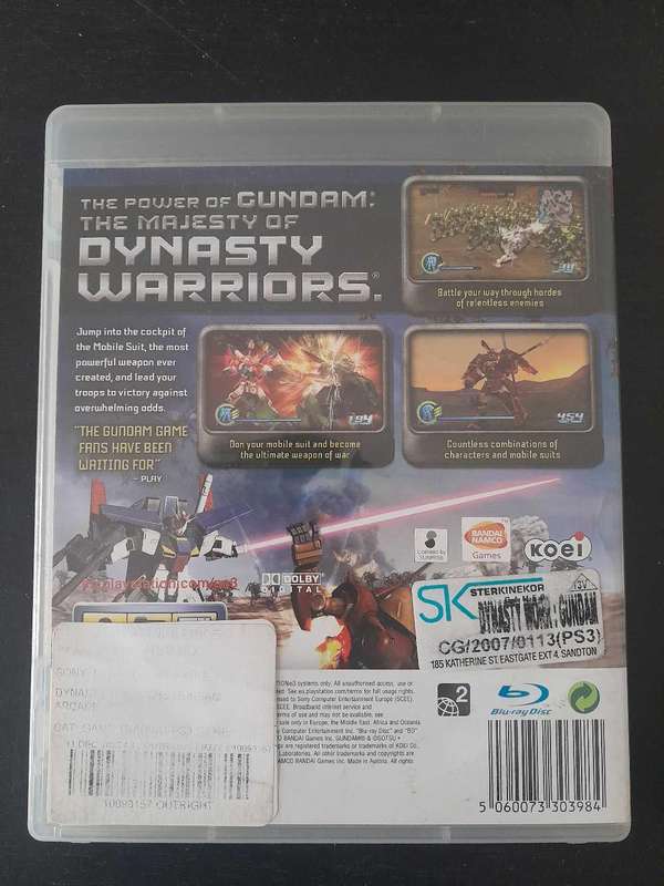 PS3 Dynasty Warriors Gundam