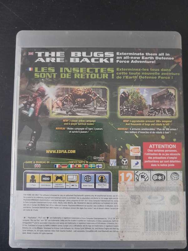 PS3 Earth Defence Force: Insect Armageddon
