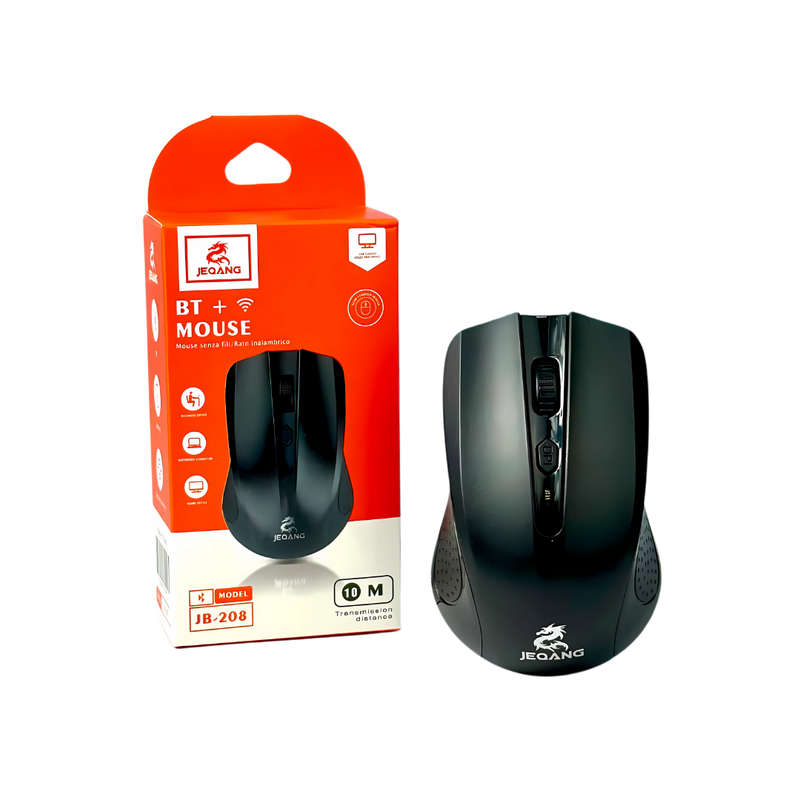 JEQANG Bluetooth-Wireless Mouse Support 10m JB-208