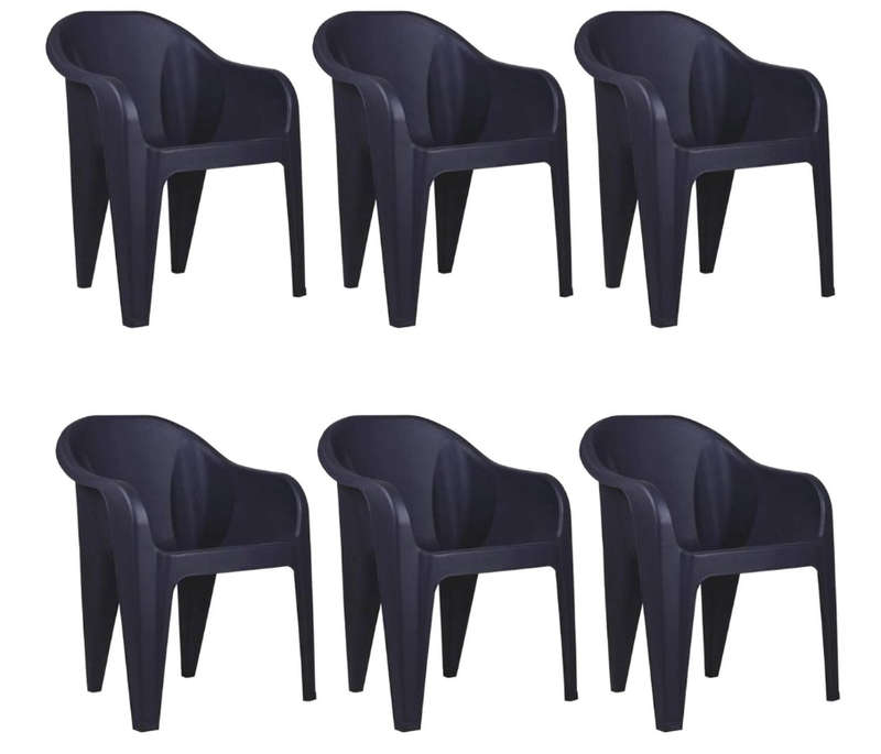 Heavy Duty Jumbo Outdoor Chair Set of 6