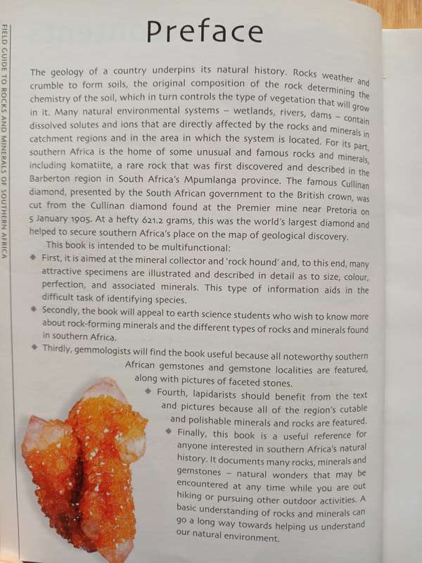 Field Guide to Rocks & Minerals of Southern Africa by Bruce Cairncross