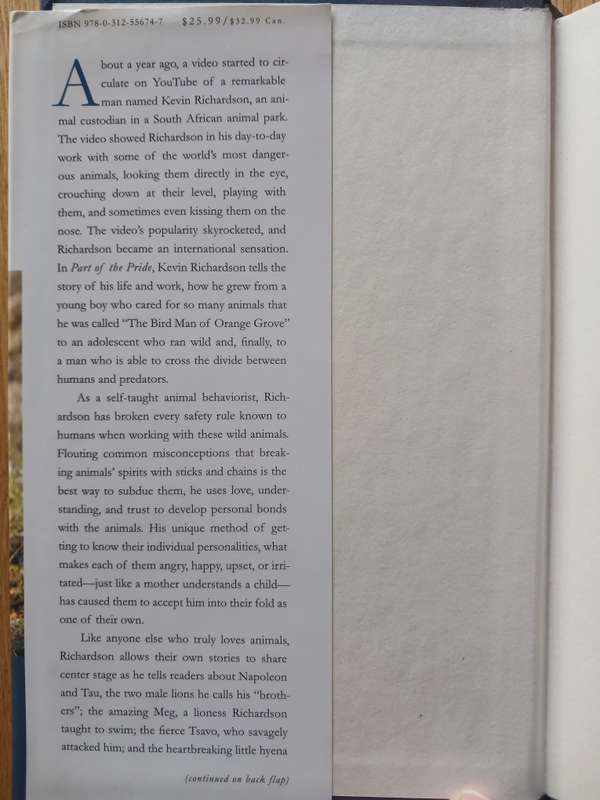 Part of the Pride - My life among the big cats of Africa by Kevin Richardson with Tony Park