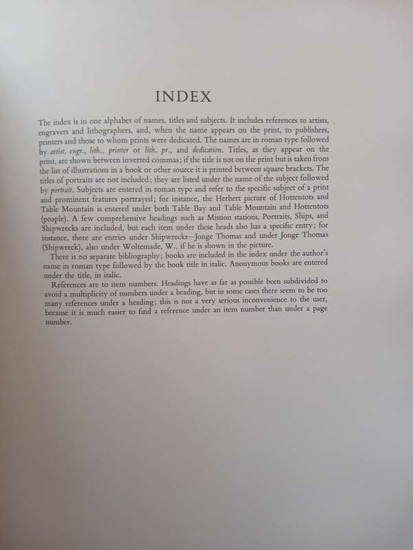 Africana Museum - Catalogue of Prints Vol One: A-K and Volume 2: L-Z plus Index