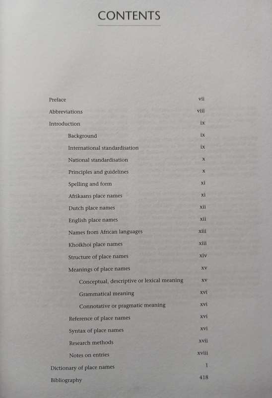 A New Dictionary of South African Place Names by Peter E. Raper