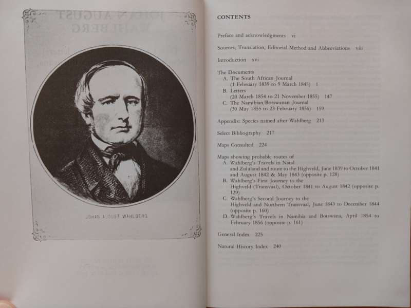 Johan August Wahlberg - Travel Journals (& some Letters) South Africa &Namibia/Botswana, 1838-1856