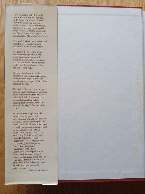 An illustrated social history of South Africa by A.F. Hattersley