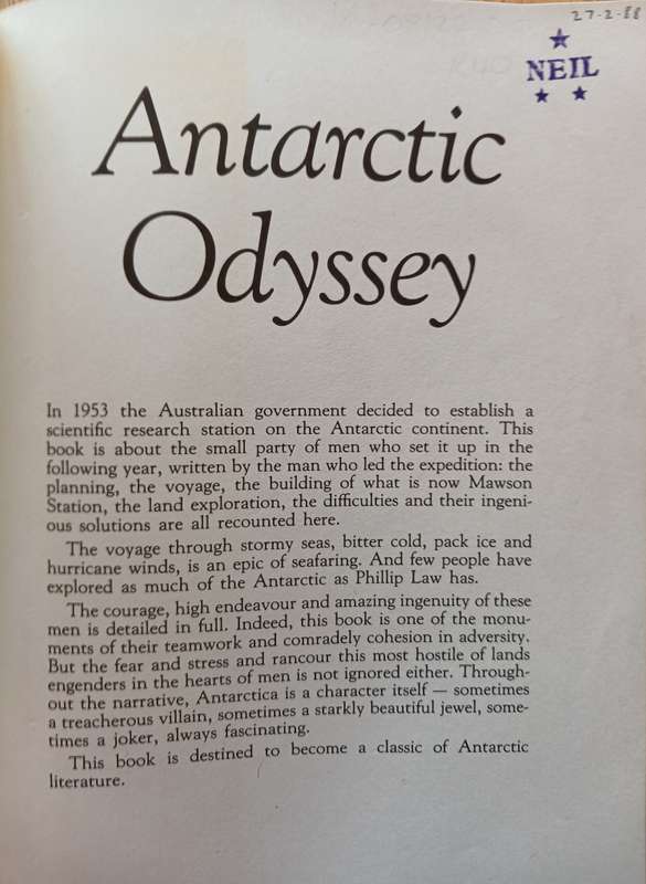 Antarctic Odyssey by Phillip Law