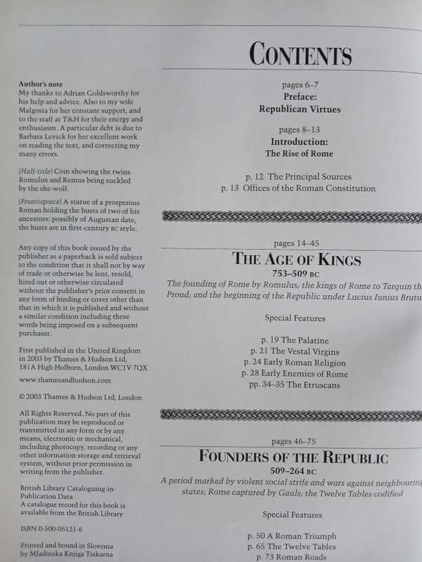 Chronicle of the Roman Republic - The Rulers of Ancient Rome from Romulus to Augustus