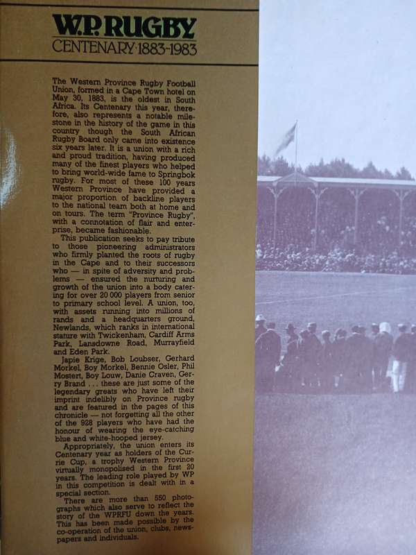W.P. Rugby Centenary 1883-1983