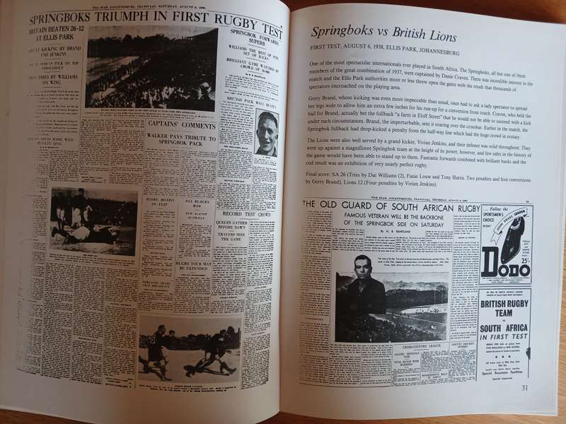 Great Springbok Rugby Tests - 100 Years of Headlines
