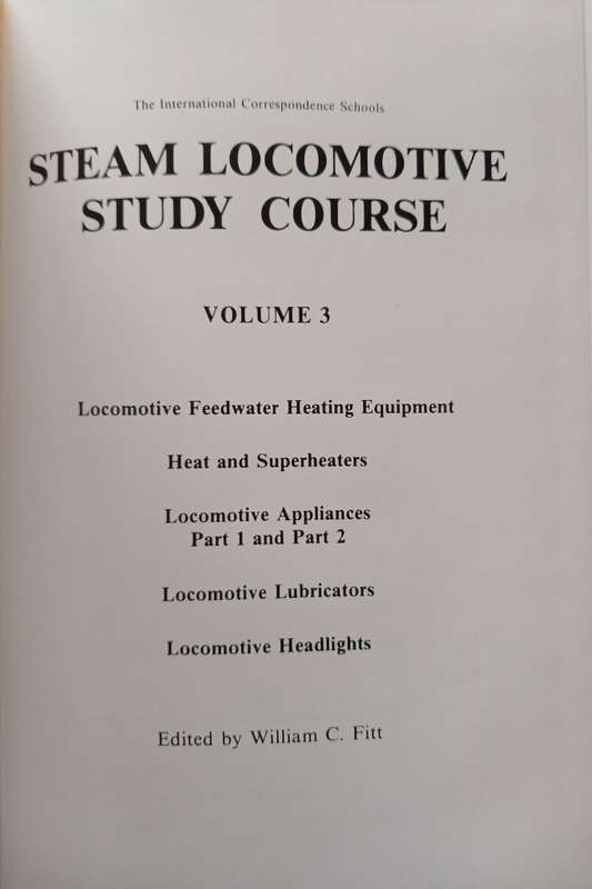 The Steam Locomotive Study Course Volumes 1 - 4