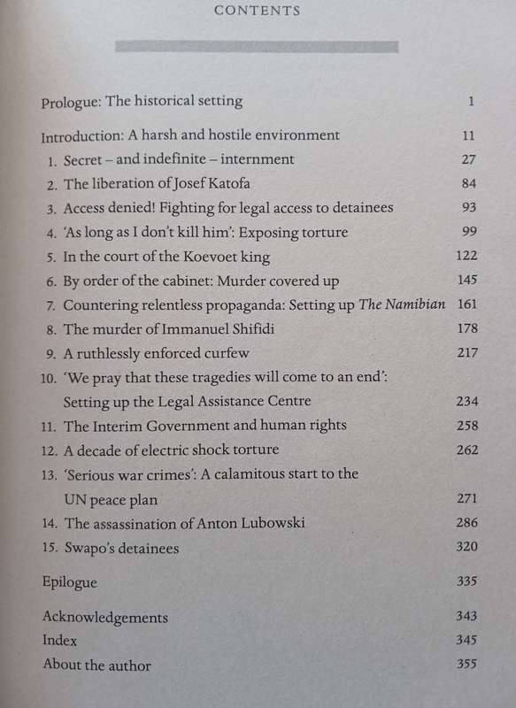 Death, Detention and Disappearance - A lawyer's battle to hold power to account in 1980's Namibia