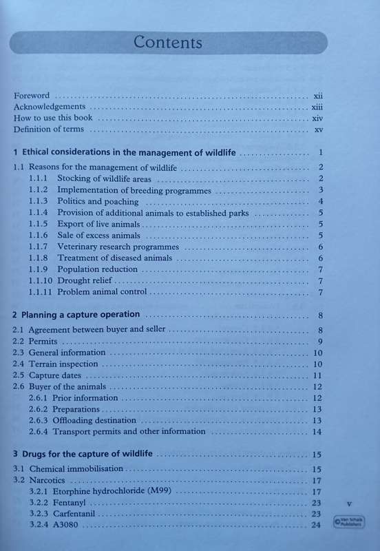 The Capture, Care and Management of Wildlife