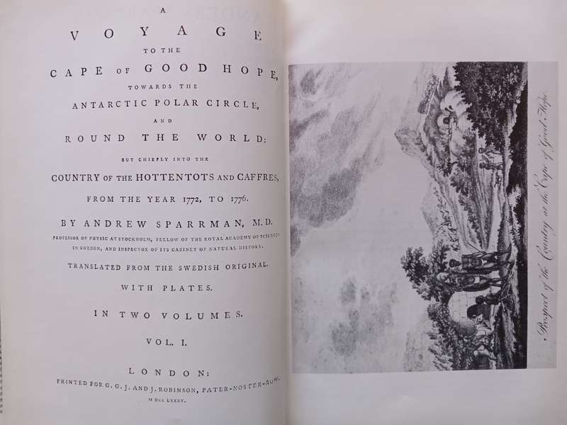Anders Sparrman - A Voyage to the Cape of Good Hope towards the Antarctic Polar Circle etc.