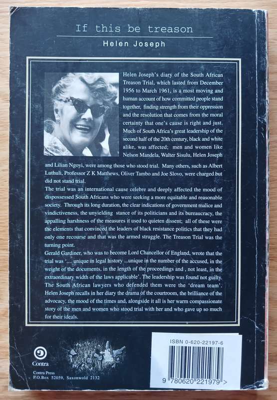 If this be Treason - Helen Joseph's dramatic diary of the treason trial 1956-1961
