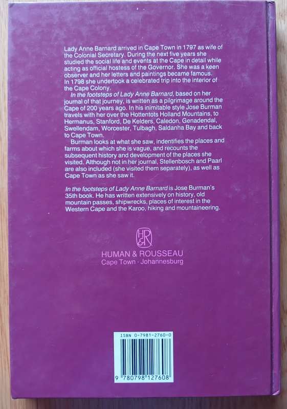 In the Footsteps of Lady Anne Barnard