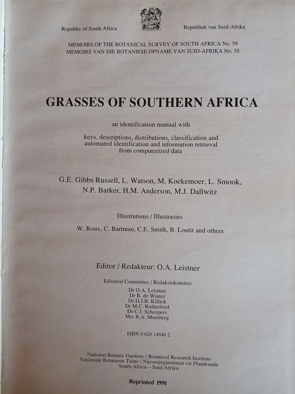 Grasses of southern Africa