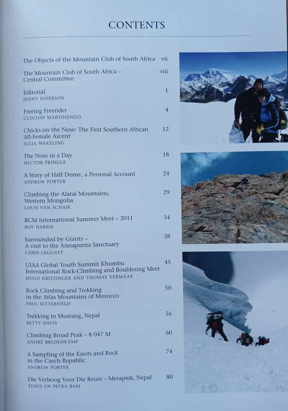 The Journal of the Mountain Club of South Africa Number 114