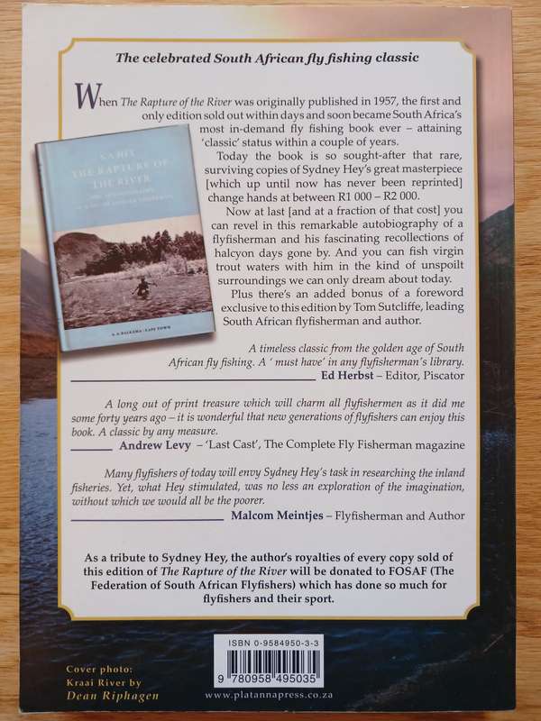 The Rapture of the River - The Autobiography of a South African Fisherman by Sydney Hay