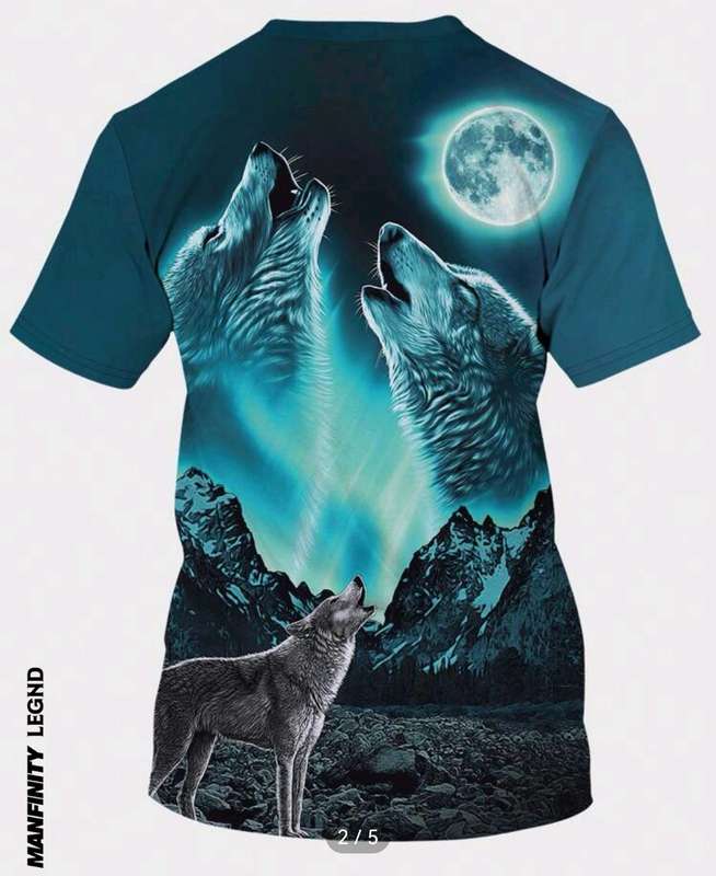 Wow amazing luxurious Men's Manfinity LEGND Men's 3d printed wolf T shirt