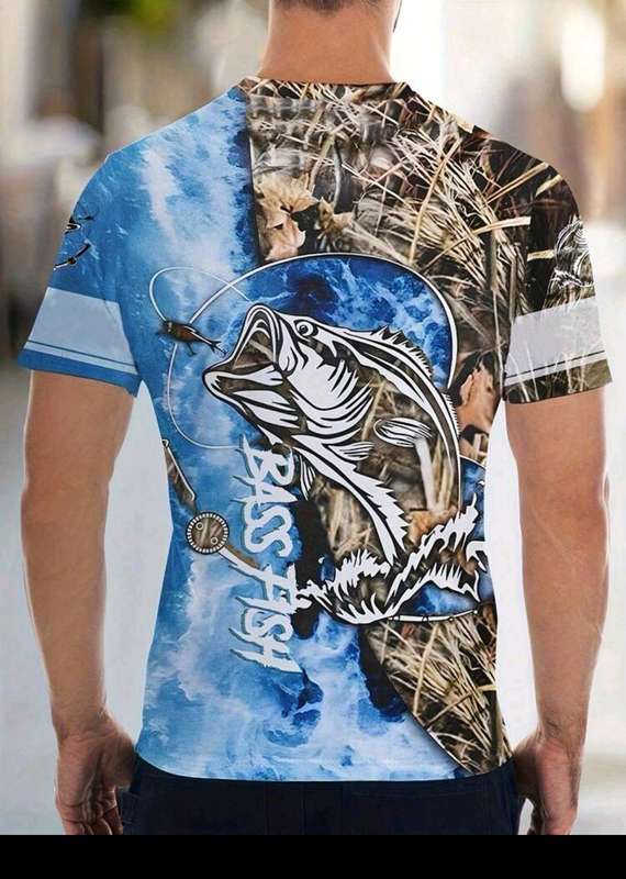 Wow amazing luxurious Men's bass fishing T shirt worth R350