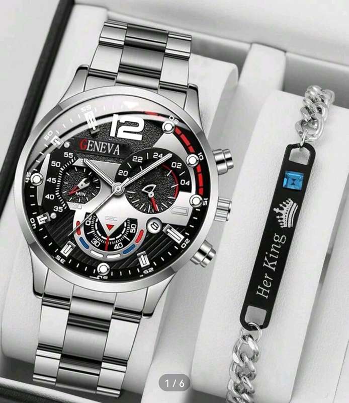 Wow amazing luxurious Men's 2 Piece Quartz Wath set