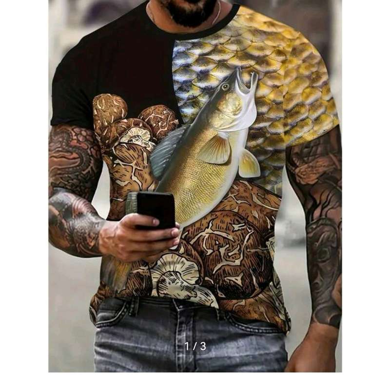 Wow amazing luxurious Men's Manfinity LEGND Men's 3d printed fishing T Shirts