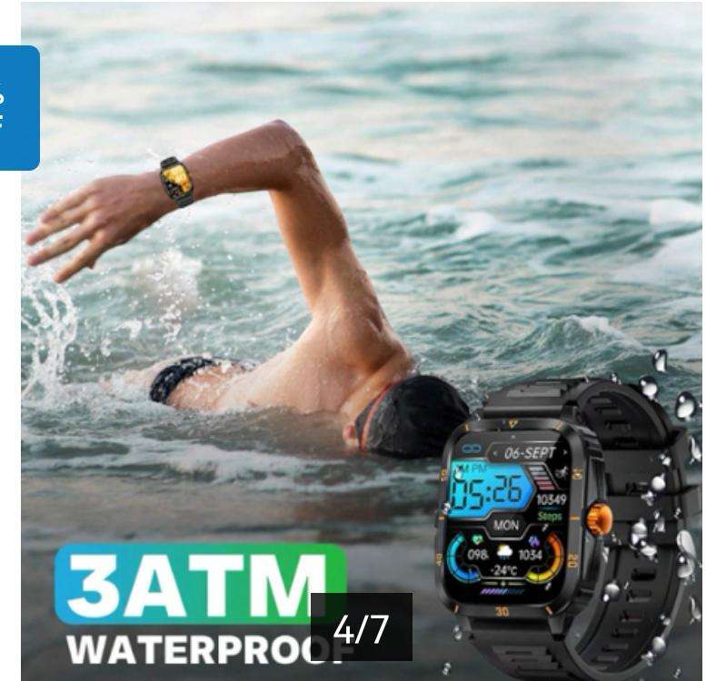 30amt waterproof smartwatch