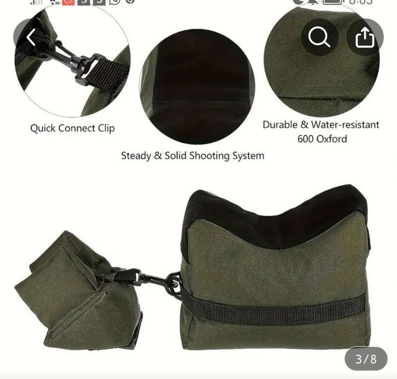 Heavy duty riffle sand bags