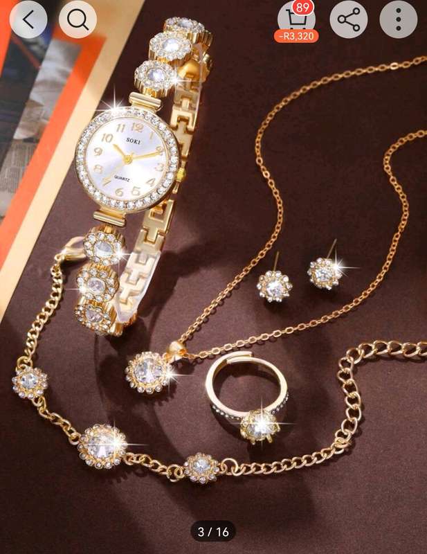 Wow amazing luxurious luxurious woman's 6pcs Quartz Watch set