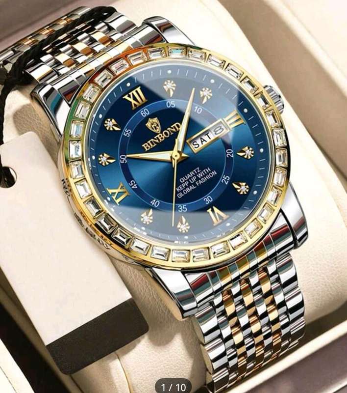 BINBOND diamond dail waterproof  watch