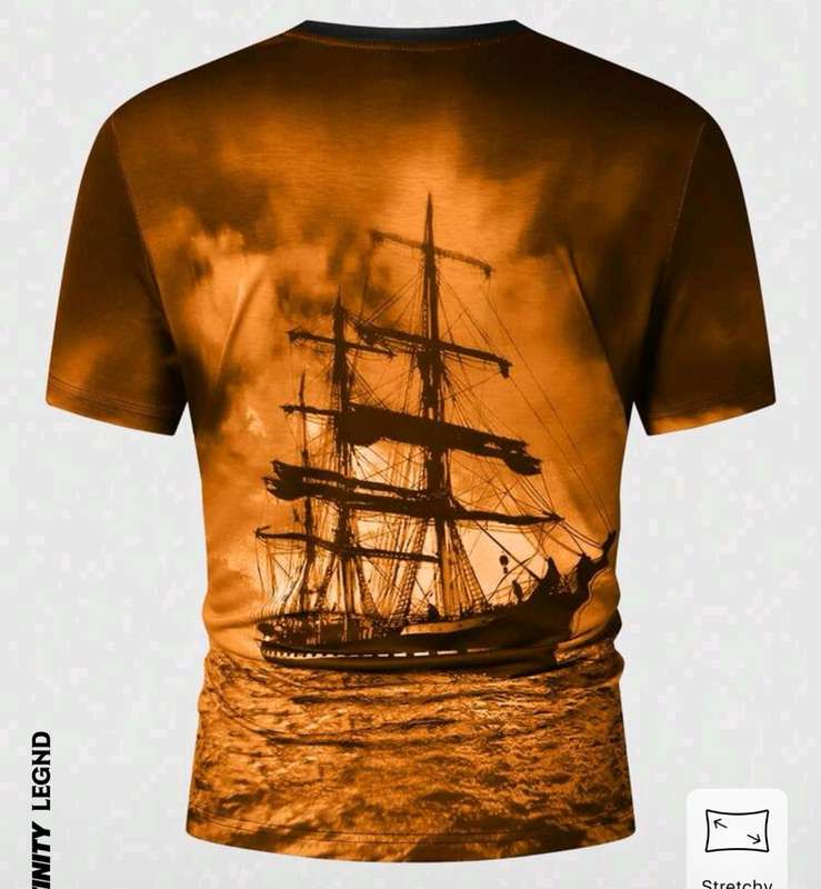 Wow amazing 3d printed boat T shirt