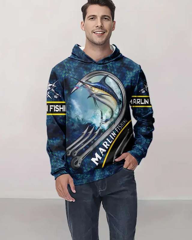 Men's Manfinity Marlin Fishing Hoodie