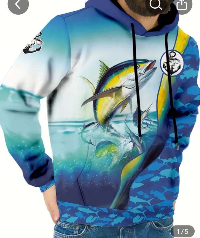 Men's Manfinity Tuna Fishing Hoodie