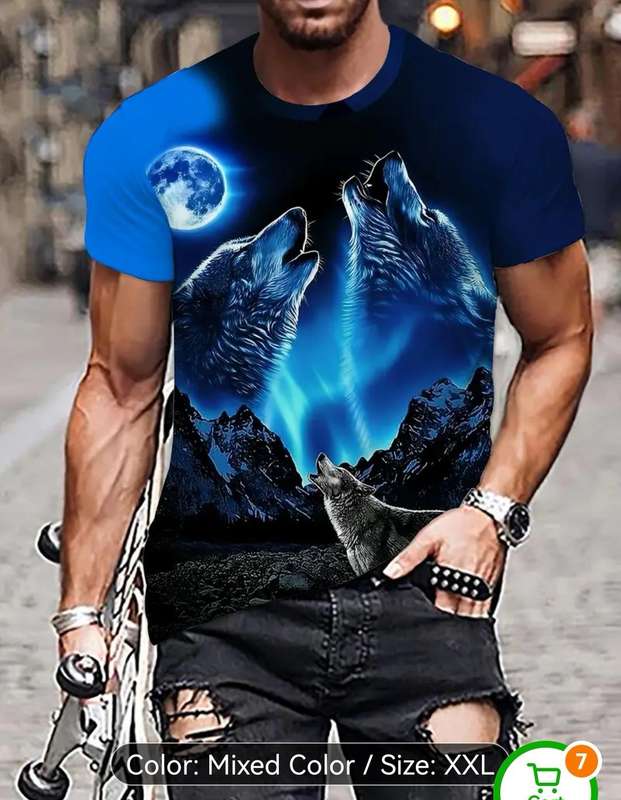 Wow amazing luxurious Men's Manfinity LEGND wolf T shirt