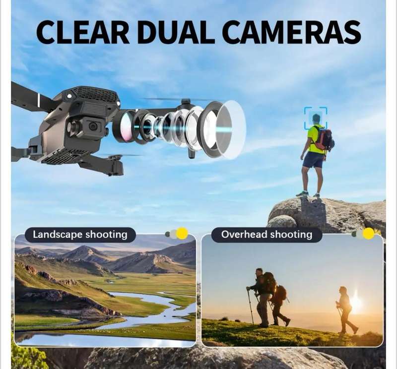 Wow amazing  E88 Dual camera  drone
