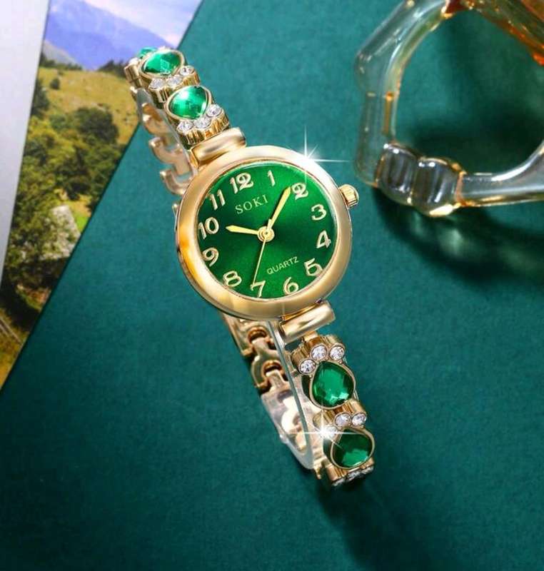 Wow amazing luxurious woman 4pc Quartz Watch set