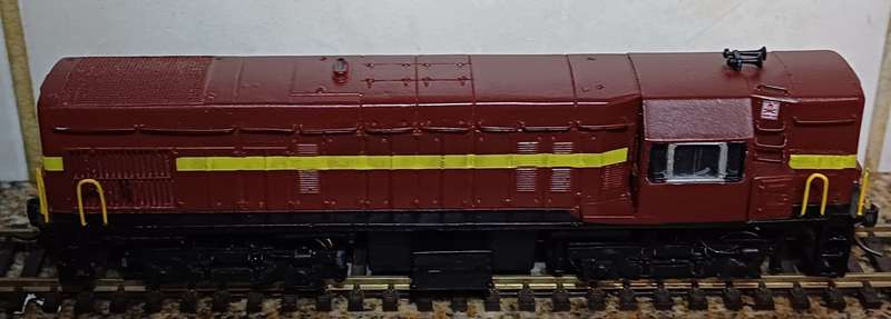 SAR Class 31-000 Diesel Locomotive #31-018 body mounted on HO Scale Walthers chassis