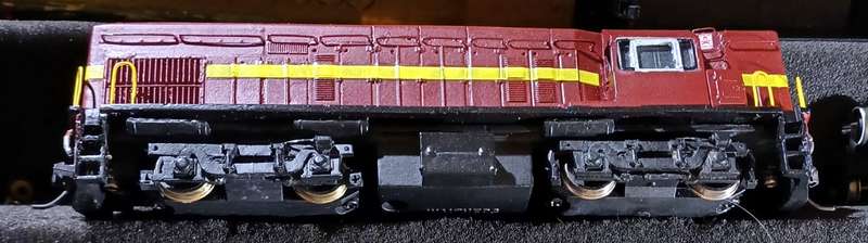 SAR Class 31-000 Diesel Locomotive #31-018 body mounted on HO Scale Walthers chassis