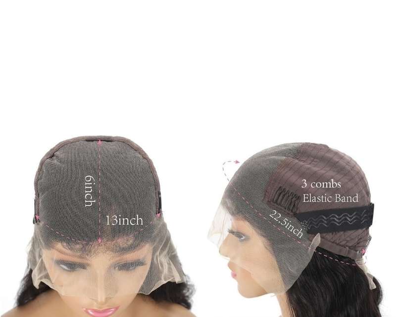 Ear to ear Lace Frontal 13x4 Peruvian Hair Wig Ombre ash brown 12 inch. Grade 12A