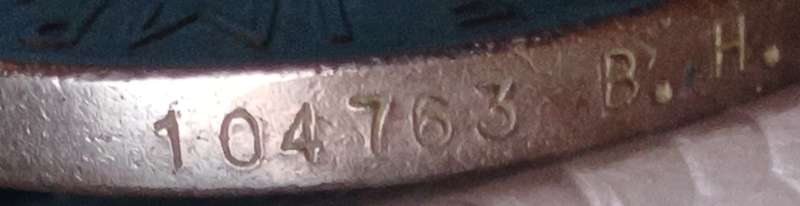 WW2 Engraved George VI War Medal 104763 B.H. Fourie