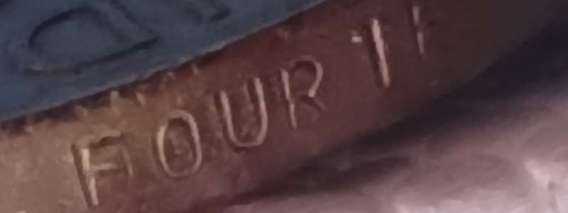 WW2 Engraved George VI War Medal 104763 B.H. Fourie
