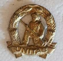 Set of 3 : 1980s SADF Commando Cap & Collar Badge Set