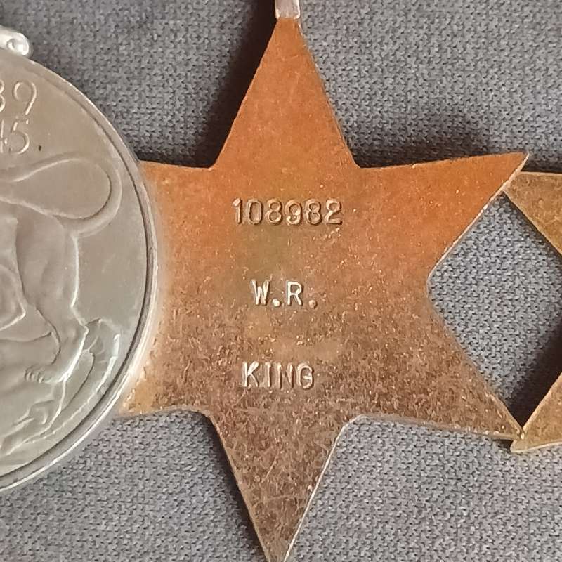 4 x WW2 MEDALS : 108982 W.R.KING