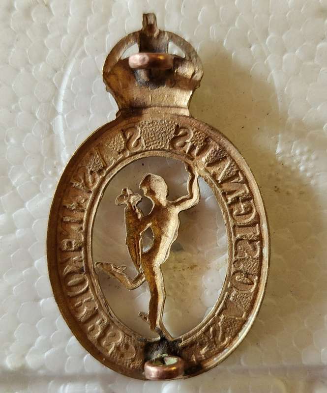 SA Army WW2 SACP of Signals Cap Badge