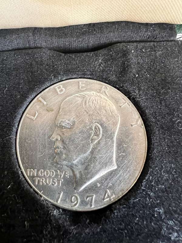 Liberty Eisenhower 1974 Silver Dollar(Right Coin)(Offers Welcome)