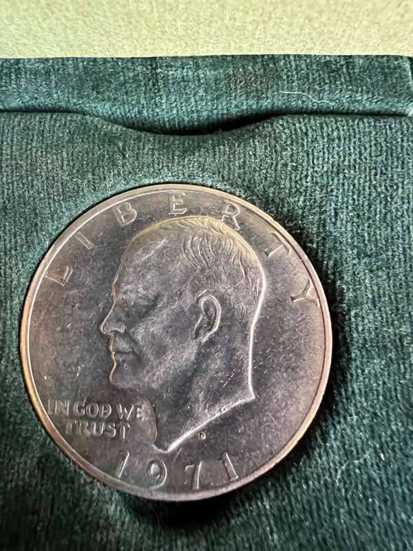 Liberty Eisenhower 1971 Silver Dollar(Left Coin)(Offers Welcome)
