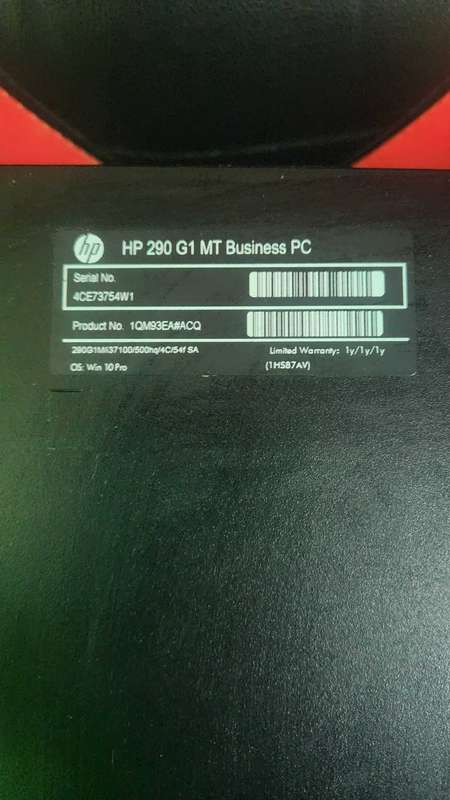 Hp 290 g1 mt business pc tower only