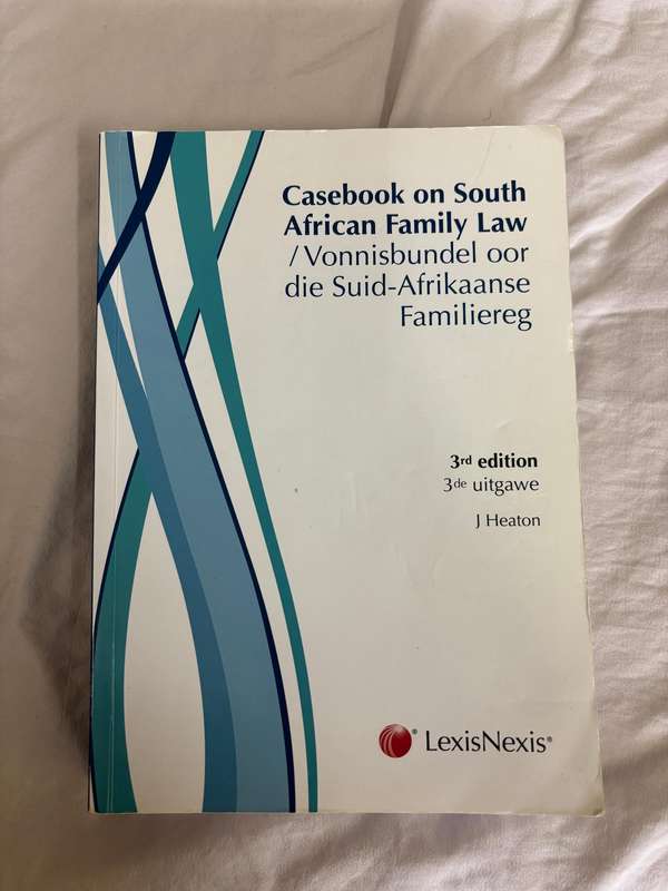 Casebook on South African Family Law