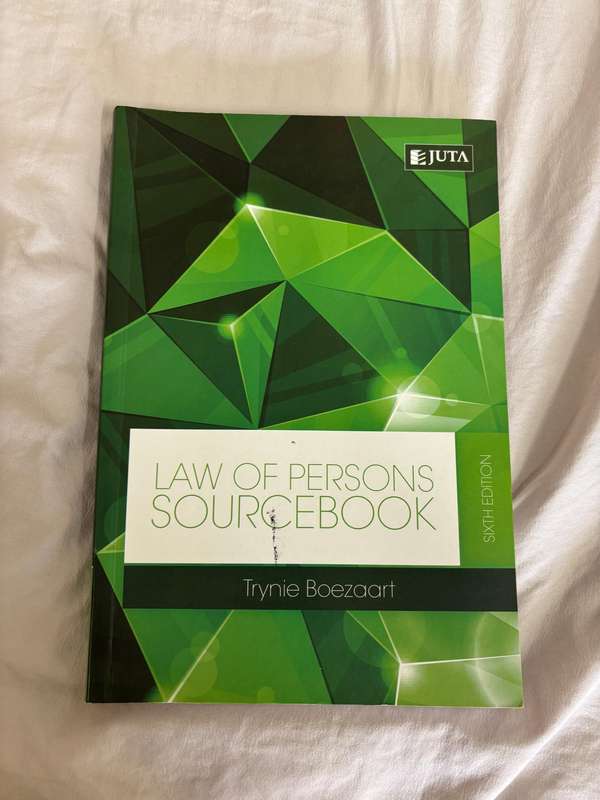 LAW OF PERSONS SOURCEBOOK
